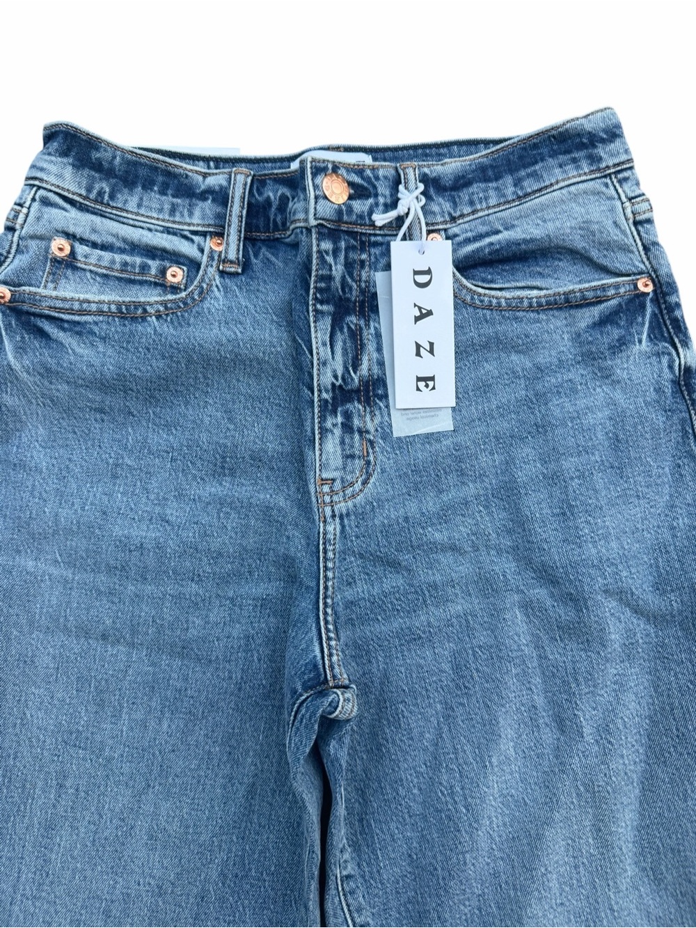 DAZE Sundaze High Rise Vintage Straight Jeans NWT Size 27 Brooklyn - Picture 10 of 13